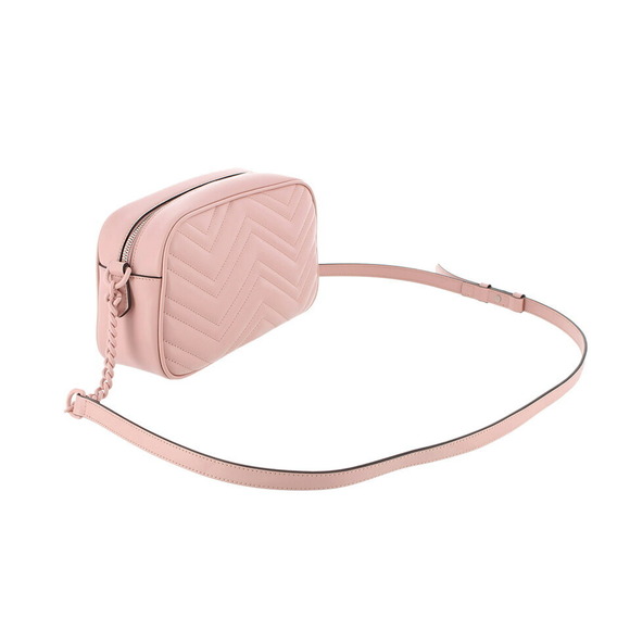 GUCCI GG Marmont Shoulder Bag leather pink - Picture 4 of 6